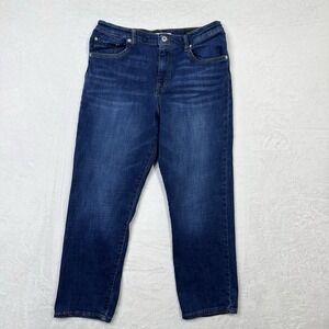 Ella Moss Jeans Womens 10/30 Dark Blue High Waist‎ Straight Crop 30x25
